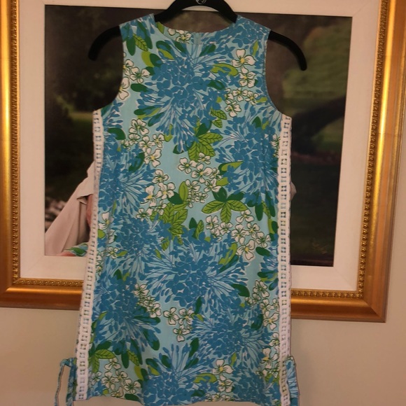Lilly Pulitzer Other - Lilly Pulitzer Originals Hawaiian Plumeria Green and Blue Print Shift